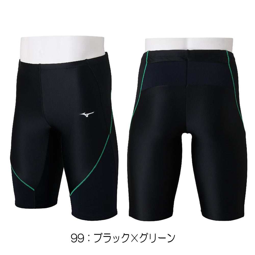 ミズノMIZUNOフィットネス水着メンズEZSWIMハーフスパッツ2026年春夏モデルN2JBD121