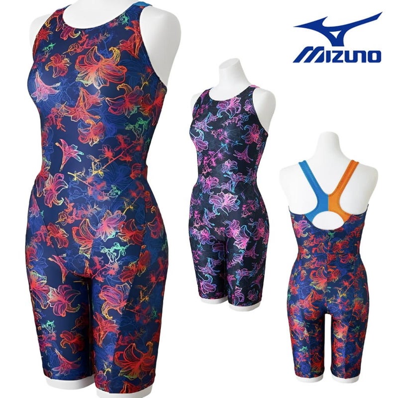 ミズノMIZUNOフィットネス水着レディースStrokeONEオールインワンパッド付き2026年春夏モデルN2JGD306
