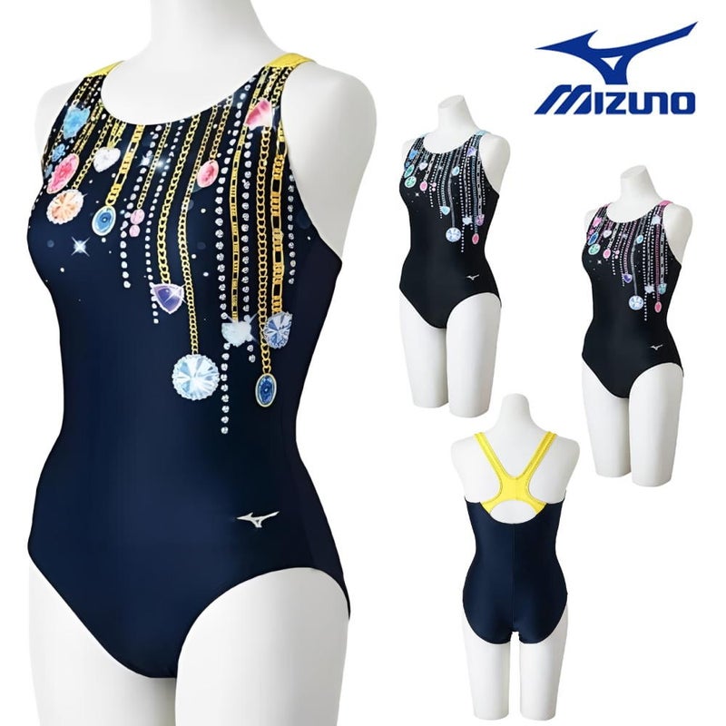 ミズノMIZUNOフィットネス水着レディースStrokeONEワンピースパッド付き2026年春夏モデルN2JAD304