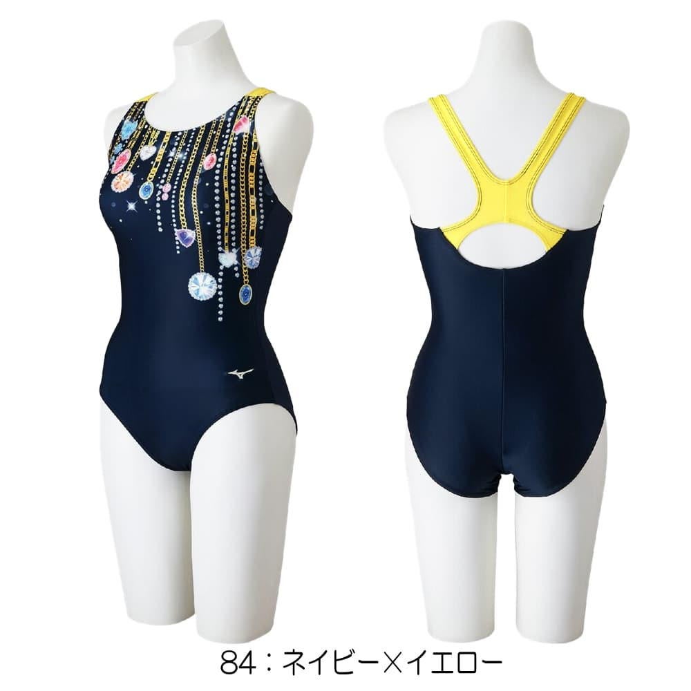 ミズノMIZUNOフィットネス水着レディースStrokeONEワンピースパッド付き2026年春夏モデルN2JAD304