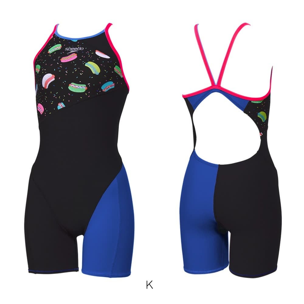 スピードSPEEDO競泳水着練習用水着レディースホットドッグターンズショートニースキンENDURANCEECO競泳練習水着2026年春夏モデルSTW12609