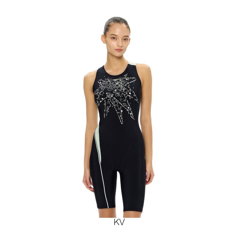 スピードSPEEDOフィットネス水着レディーススターライトルースンニースキンオールインワンパッド付きUltraStretch02026年春夏モデルSFW12610