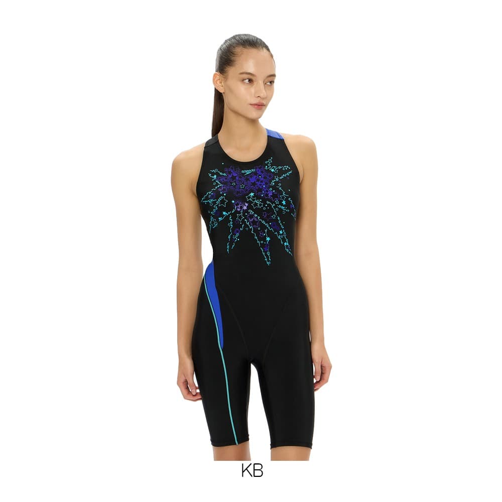 スピードSPEEDOフィットネス水着レディーススターライトルースンニースキンオールインワンパッド付きUltraStretch02026年春夏モデルSFW12610