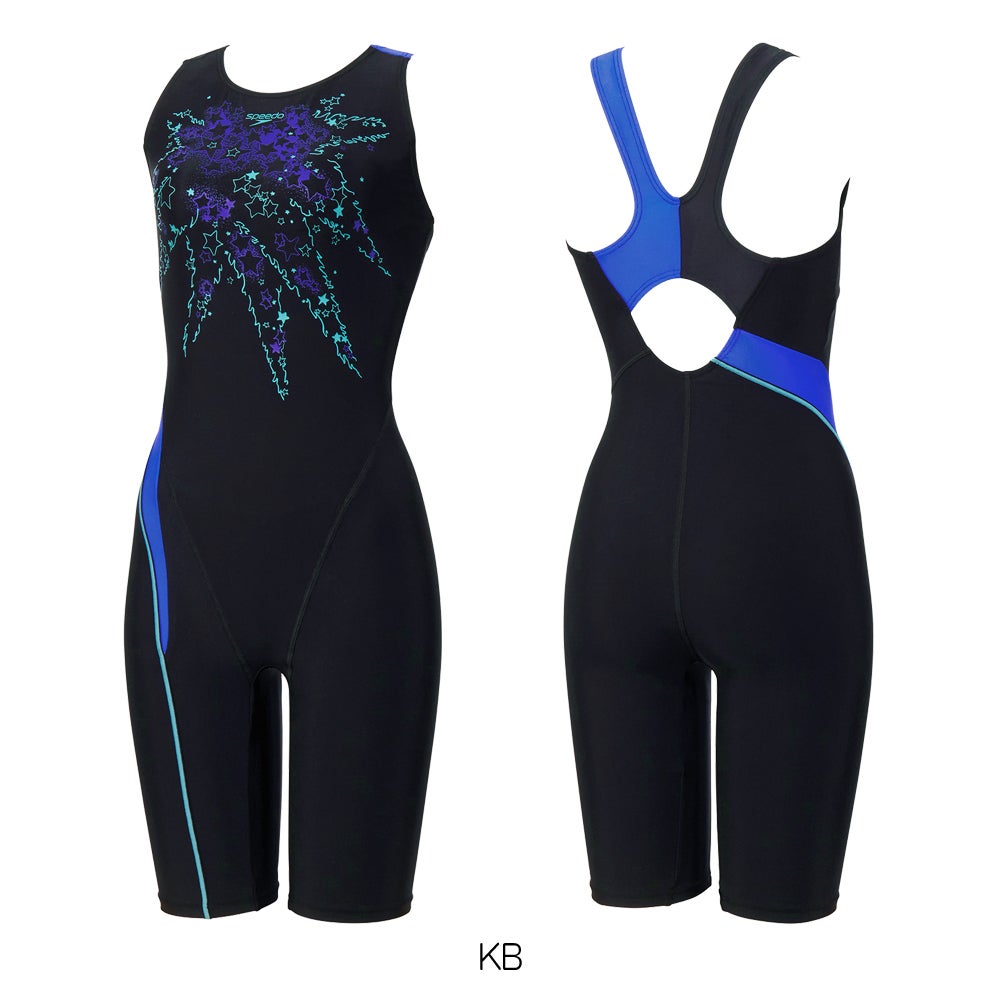 スピードSPEEDOフィットネス水着レディーススターライトルースンニースキンオールインワンパッド付きUltraStretch02026年春夏モデルSFW12610