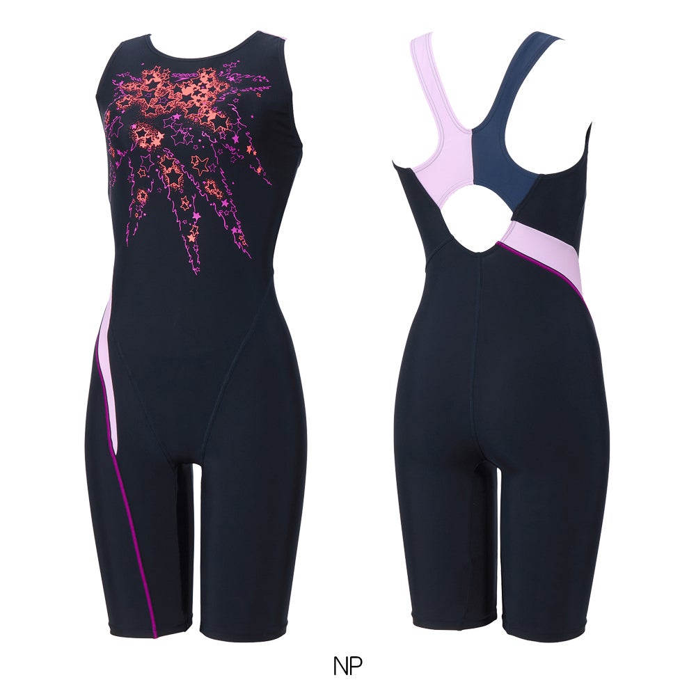 スピードSPEEDOフィットネス水着レディーススターライトルースンニースキンオールインワンパッド付きUltraStretch02026年春夏モデルSFW12610