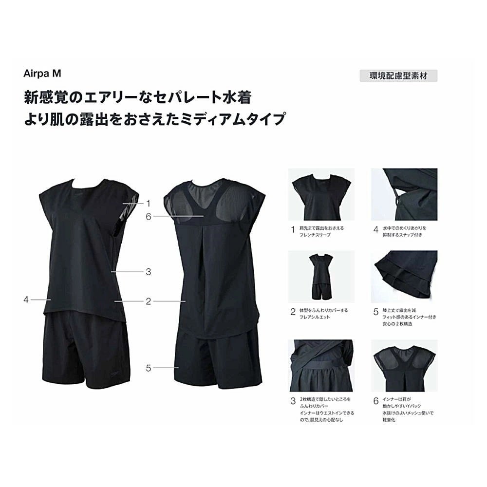 スピードSPEEDOフィットネス水着レディースストリームドッツロゴルースンニースキンオールインワンパッド付きUltraStretch02026年春夏モデルSFW12614