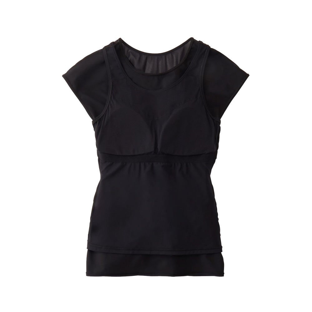 スピードSPEEDOフィットネス水着レディースストリームドッツロゴルースンニースキンオールインワンパッド付きUltraStretch02026年春夏モデルSFW12614