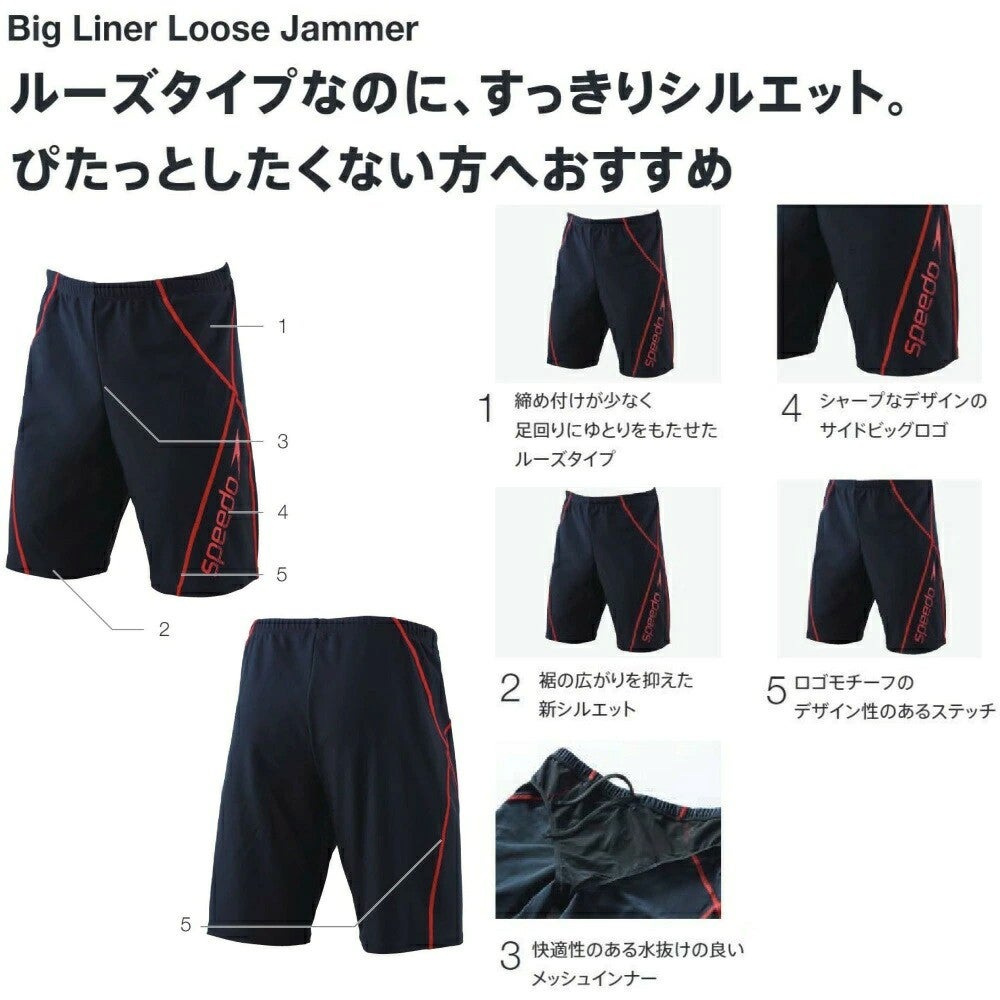 スピードSPEEDOフィットネス水着メンズビッグライナーヘザールーズジャマーHeatherStretchPro2026年春夏モデルSF62615