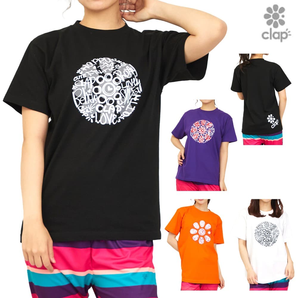 クラップCLAPクラップラクガキティーレディーススポーツアパレルトレーニングフィットネス女性CTS26018