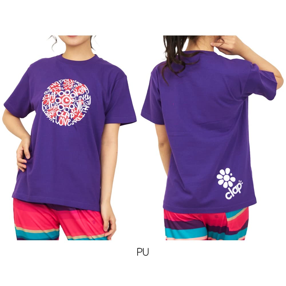 クラップCLAPクラップラクガキティーレディーススポーツアパレルトレーニングフィットネス女性CTS26018