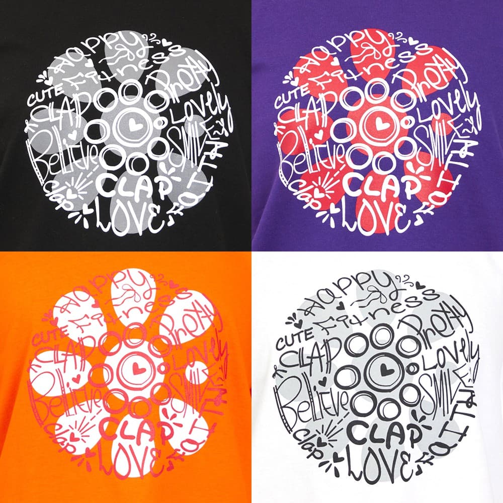 クラップCLAPクラップラクガキティーレディーススポーツアパレルトレーニングフィットネス女性CTS26018