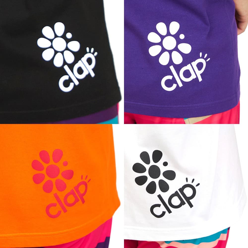 クラップCLAPクラップラクガキティーレディーススポーツアパレルトレーニングフィットネス女性CTS26018