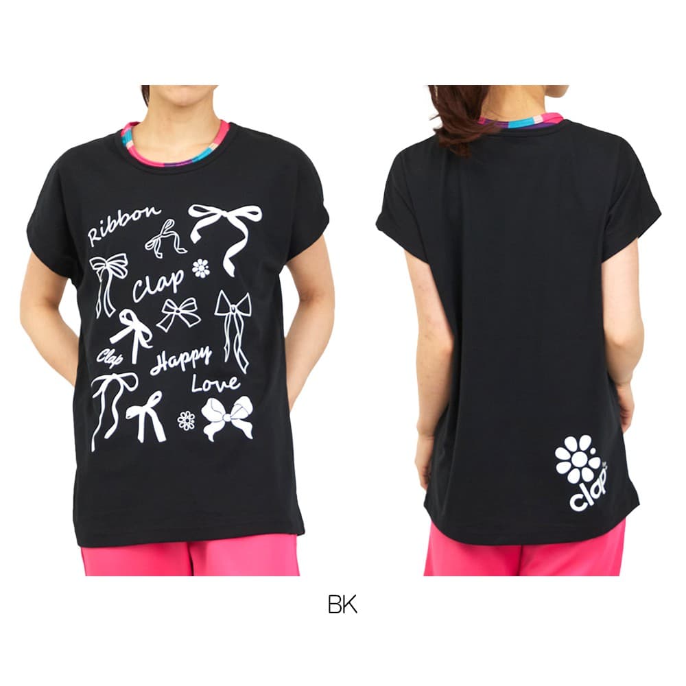 クラップCLAPリボンクラップドルマンエスレディーススポーツアパレルトレーニングフィットネス女性CTS26019