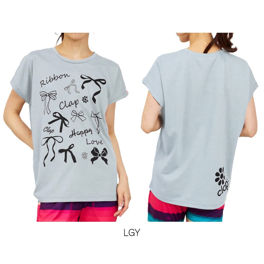 クラップCLAPリボンクラップドルマンエスレディーススポーツアパレルトレーニングフィットネス女性CTS26019