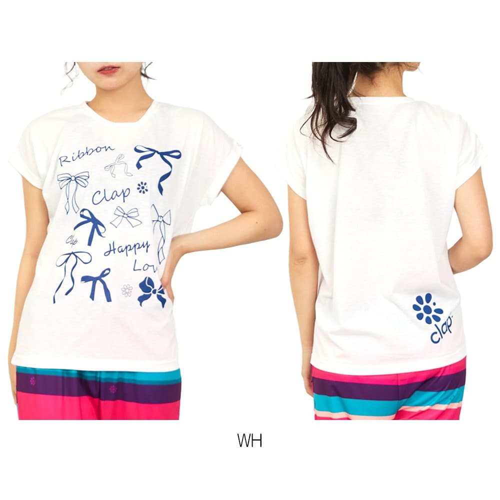 クラップCLAPリボンクラップドルマンエスレディーススポーツアパレルトレーニングフィットネス女性CTS26019