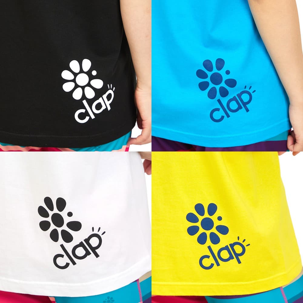 クラップCLAPリボンクラップティーレディーススポーツアパレルトレーニングフィットネス女性CTS26020