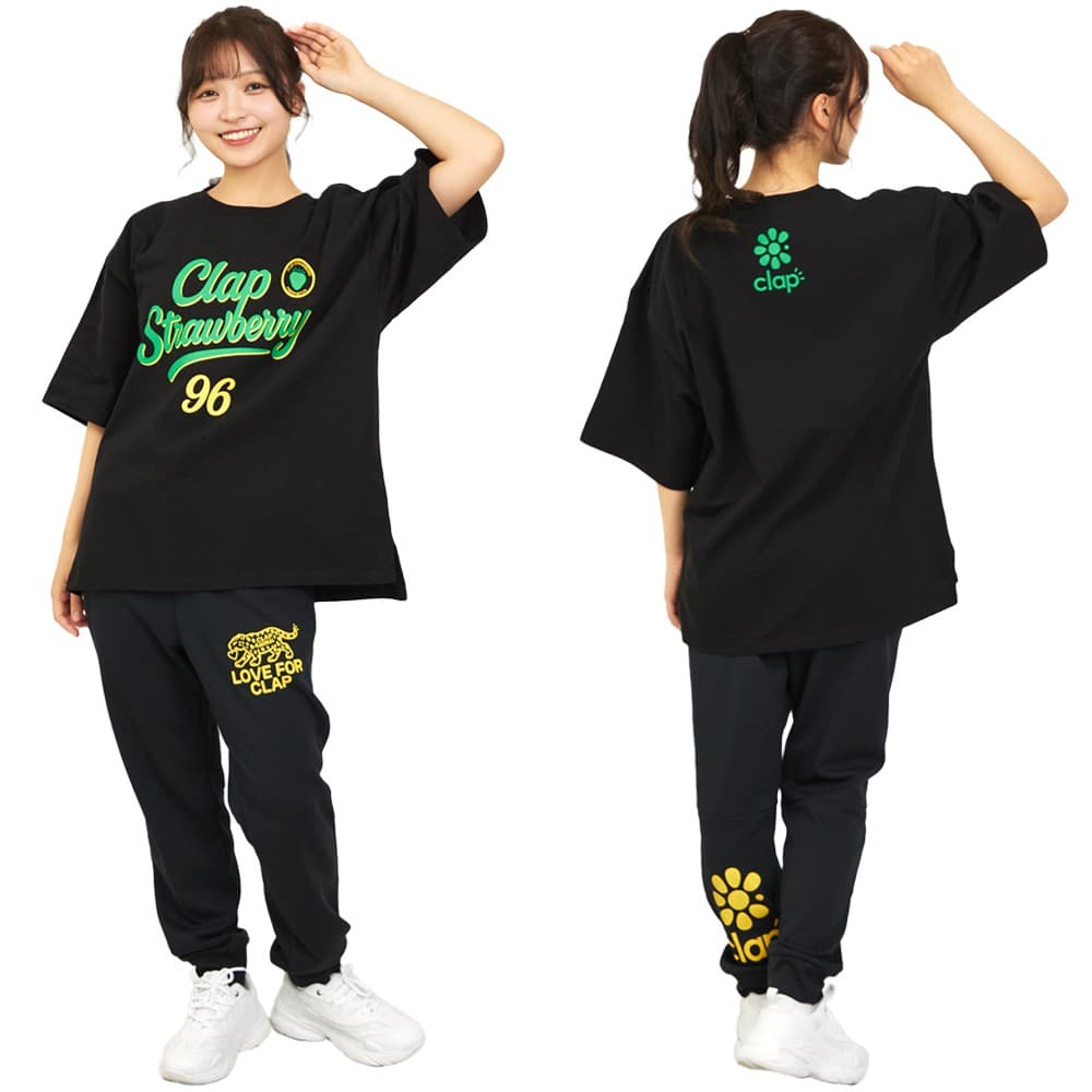 クラップCLAPクラップストロベリービッグティーレディーススポーツアパレルトレーニングフィットネス女性CTS26021