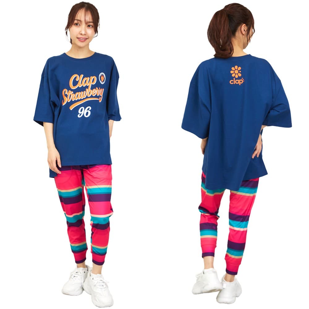 クラップCLAPクラップストロベリービッグティーレディーススポーツアパレルトレーニングフィットネス女性CTS26021