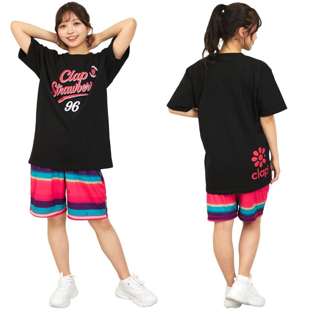 クラップCLAPクラップストロベリーティーレディーススポーツアパレルトレーニングフィットネス女性CTS26022