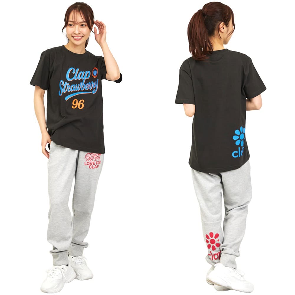 クラップCLAPクラップストロベリーティーレディーススポーツアパレルトレーニングフィットネス女性CTS26022