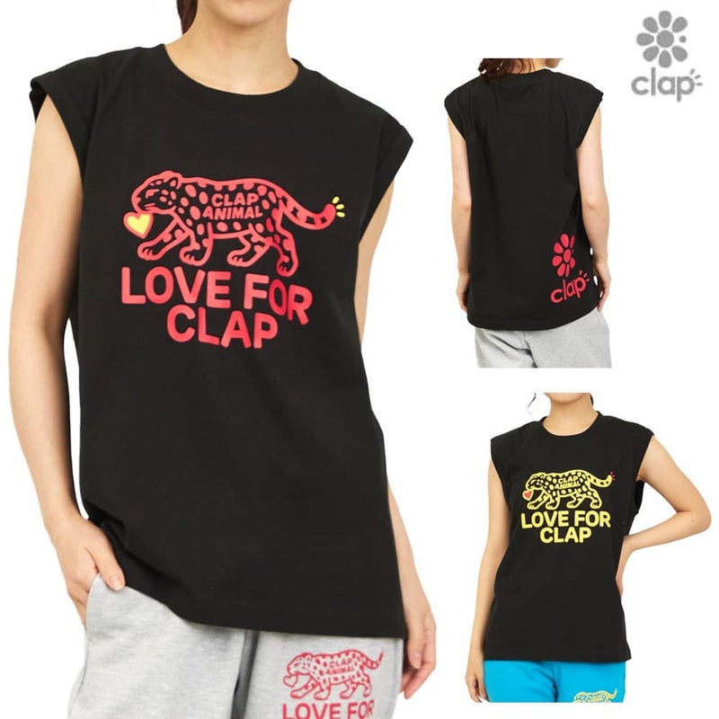 クラップCLAPクラップアニマルタンクレディーススポーツアパレルトレーニングフィットネス女性CTS26023
