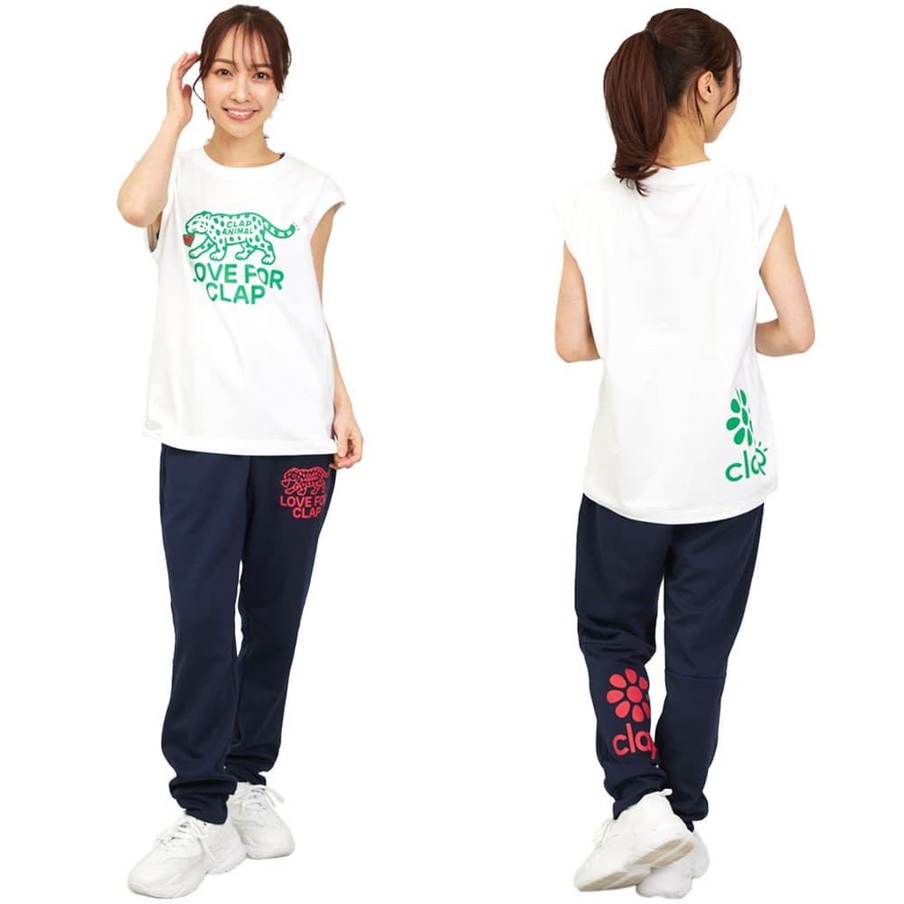 クラップCLAPクラップアニマルドライスウェットパンツレディーススポーツアパレルトレーニングフィットネス女性SP26003
