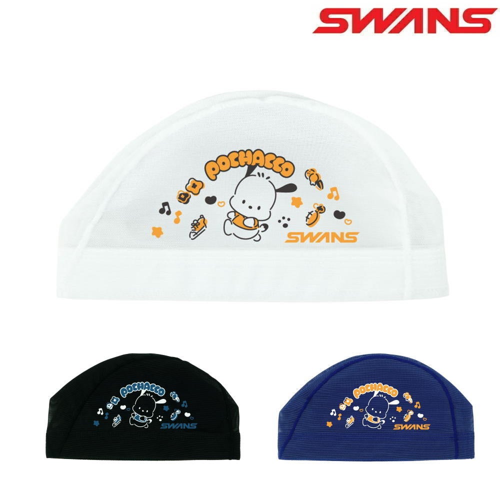 SWANSスワンズ水泳限定メッシュキャップポチャッコスイムキャップ水泳帽水泳小物SA-6PC26SS