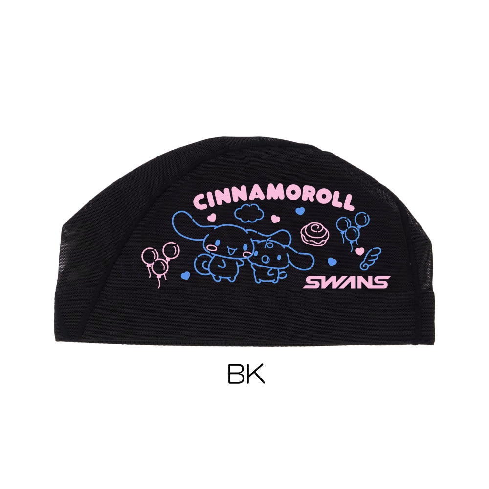 SWANSスワンズ水泳限定メッシュキャップシナモロールスイムキャップ水泳帽水泳小物SA-6CR26SS