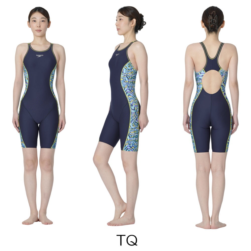 スピードSPEEDO競泳水着レディース練習用ターンズニースキンオールインワンENDURANCEECO競泳練習水着別注モデルSTW12642Z
