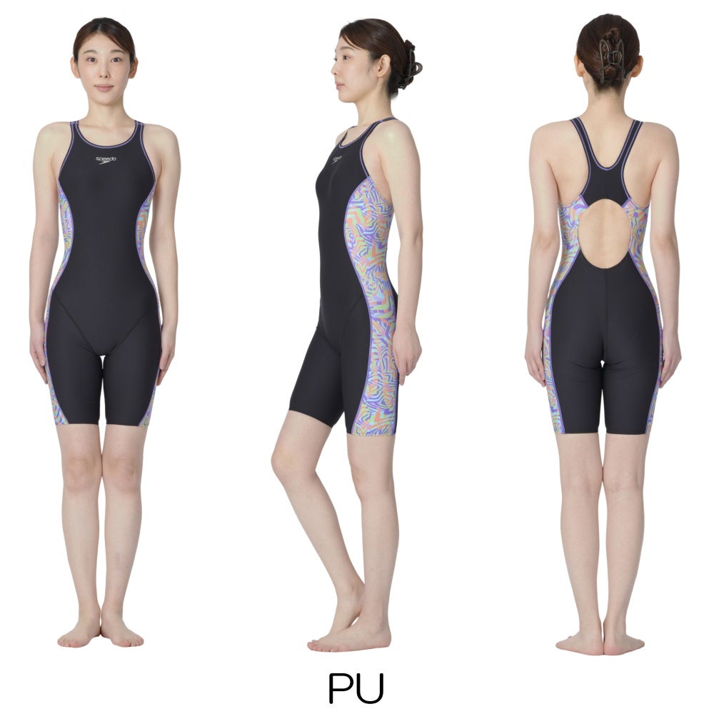 スピードSPEEDO競泳水着レディース練習用ターンズニースキンオールインワンENDURANCEECO競泳練習水着別注モデルSTW12642Z