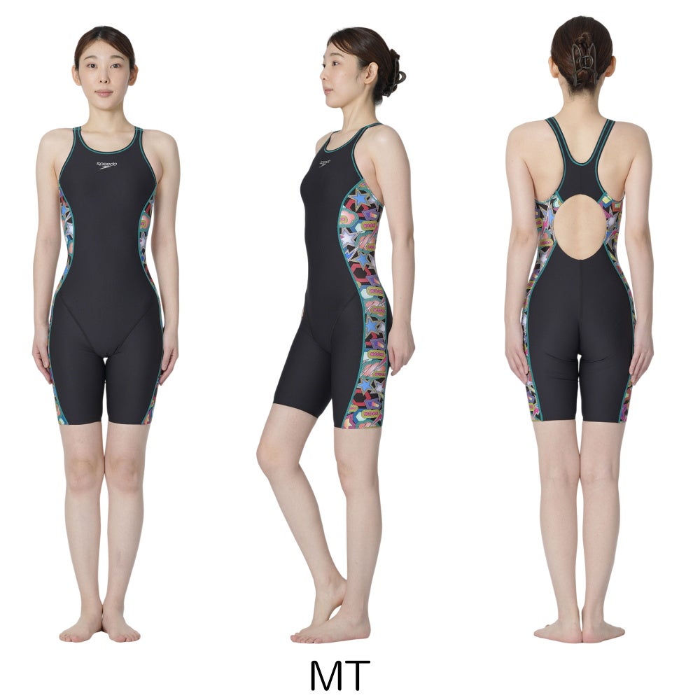 スピードSPEEDO競泳水着レディース練習用ターンズニースキンオールインワンENDURANCEECO競泳練習水着別注モデルSTW12642Z