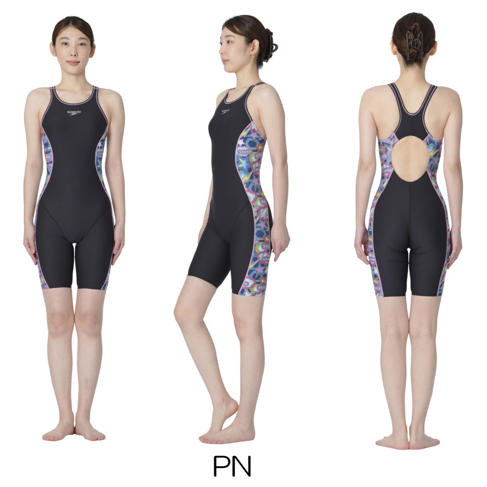 スピードSPEEDO競泳水着レディース練習用ターンズニースキンオールインワンENDURANCEECO競泳練習水着別注モデルSTW12642Z