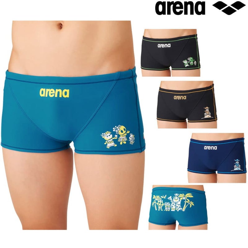 アリーナARENA競泳水着練習用水着メンズトレーニングスパッツショートレッグタフスーツアリーナくんタフスキンE競泳練習水着2026年秋冬モデルAS6FWM19M