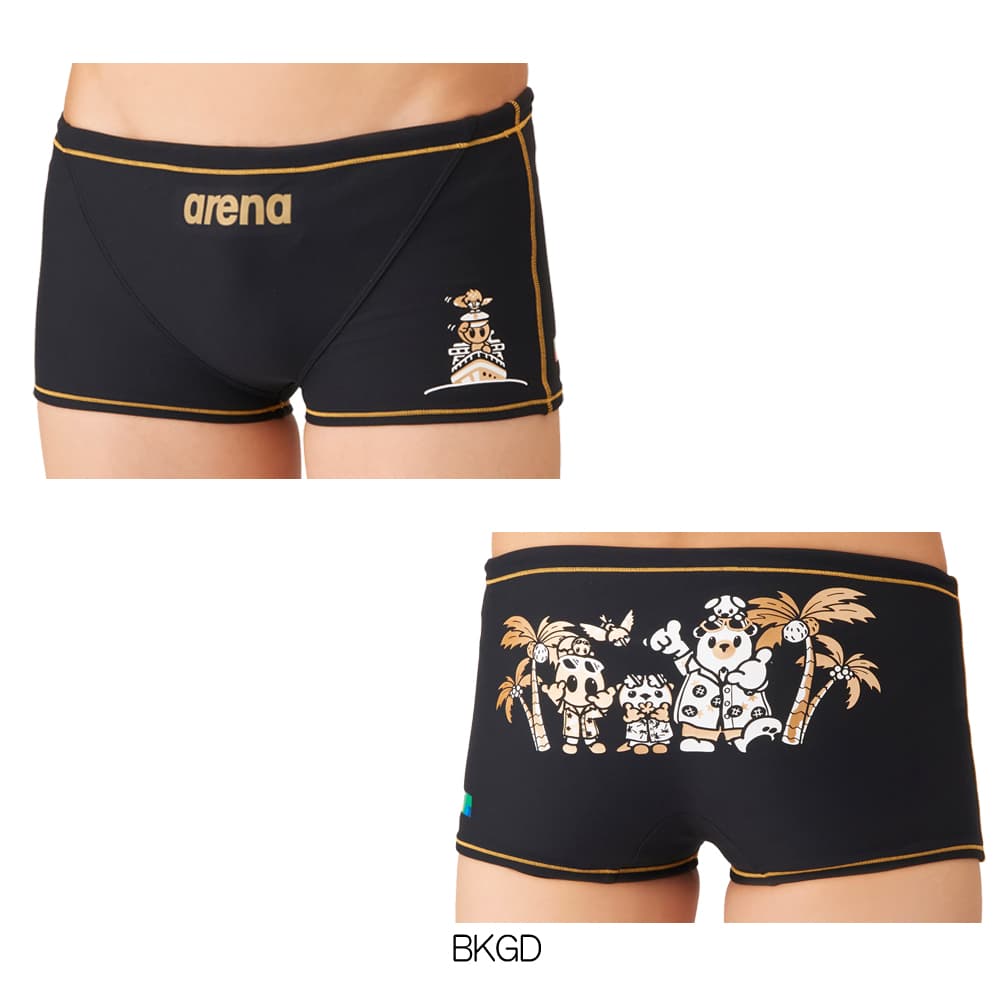 アリーナARENA競泳水着練習用水着メンズトレーニングスパッツショートレッグタフスーツアリーナくんタフスキンE競泳練習水着2026年秋冬モデルAS6FWM19M