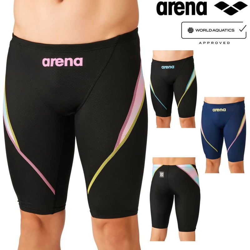 アリーナARENA競泳水着メンズWA承認モデルレーシングスパッツハーフレッグAQUAADVANCEDAQUAXTREMEFlowScape2026年秋冬モデルAS6FRC45Mfinaマークあり