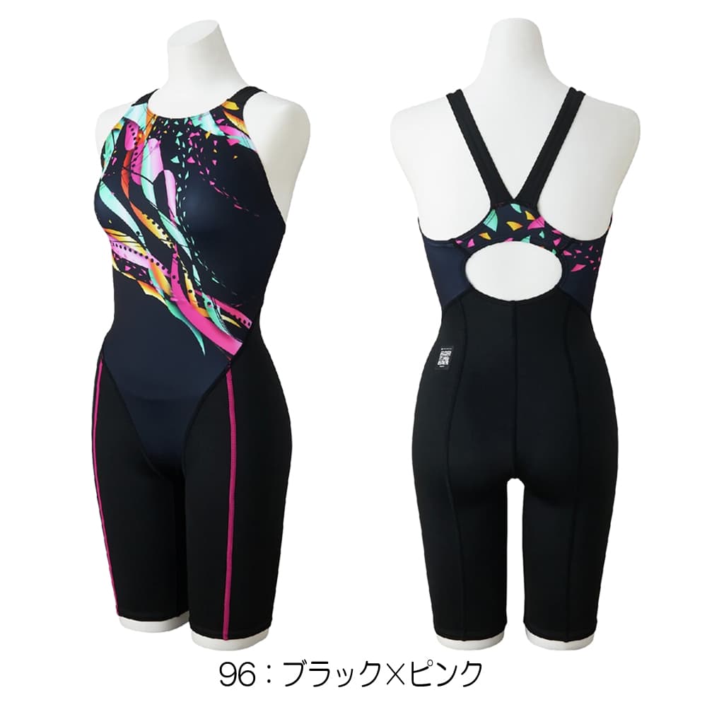 ミズノMIZUNO競泳水着レディースWA承認モデルSTGraphicハーフスーツマスターズバックオールインワン2026年春夏モデルN2MGD242finaマークあり