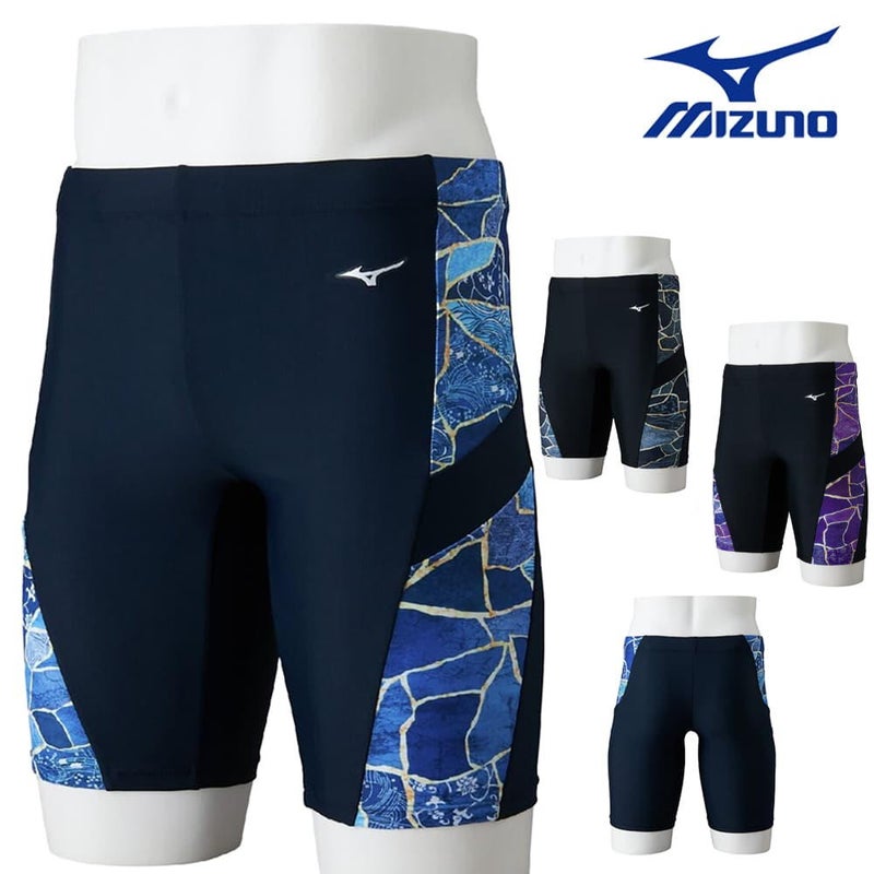 ミズノMIZUNOフィットネス水着メンズハーフスパッツ2026年春夏モデルN2JBD113
