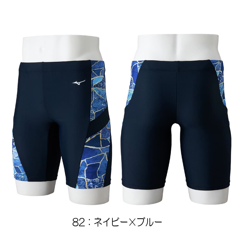 ミズノMIZUNOフィットネス水着メンズハーフスパッツ2026年春夏モデルN2JBD113