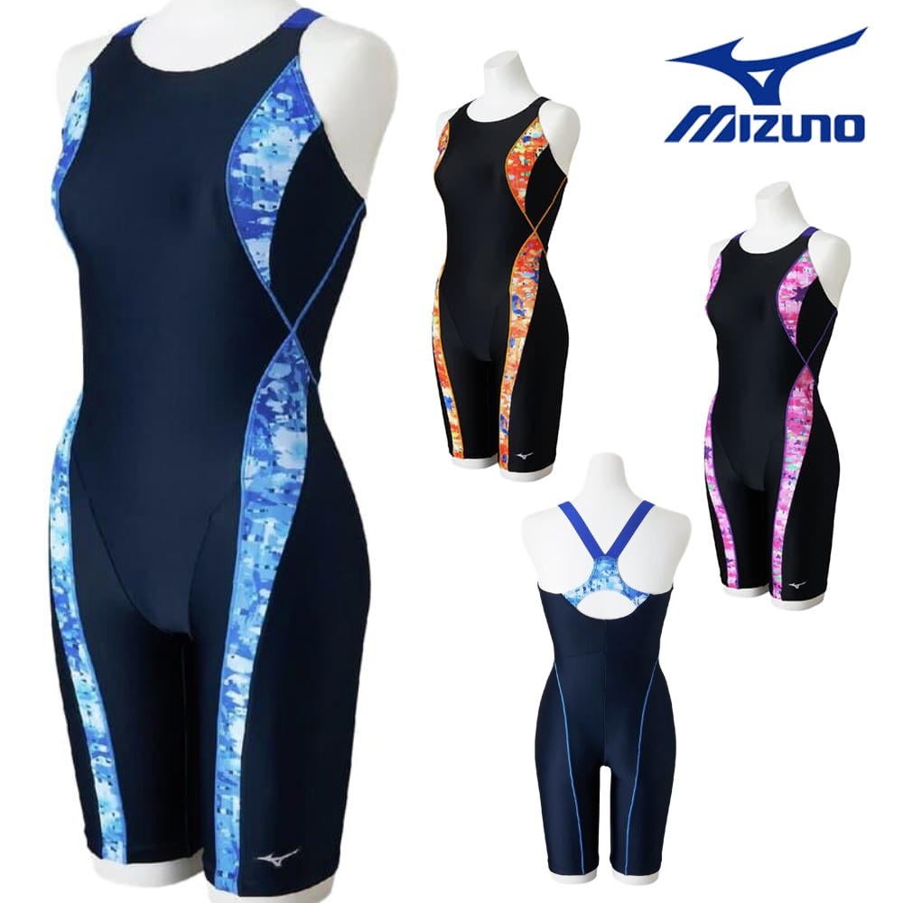 ミズノMIZUNOフィットネス水着レディースStrokeONEオールインワンパッド付き2026年春夏モデルN2JGD307