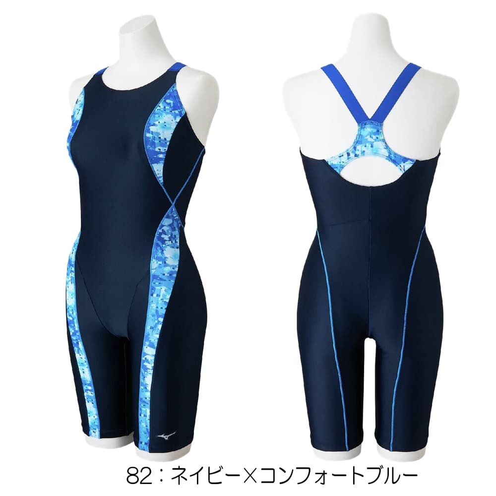 ミズノMIZUNOフィットネス水着レディースStrokeONEオールインワンパッド付き2026年春夏モデルN2JGD307