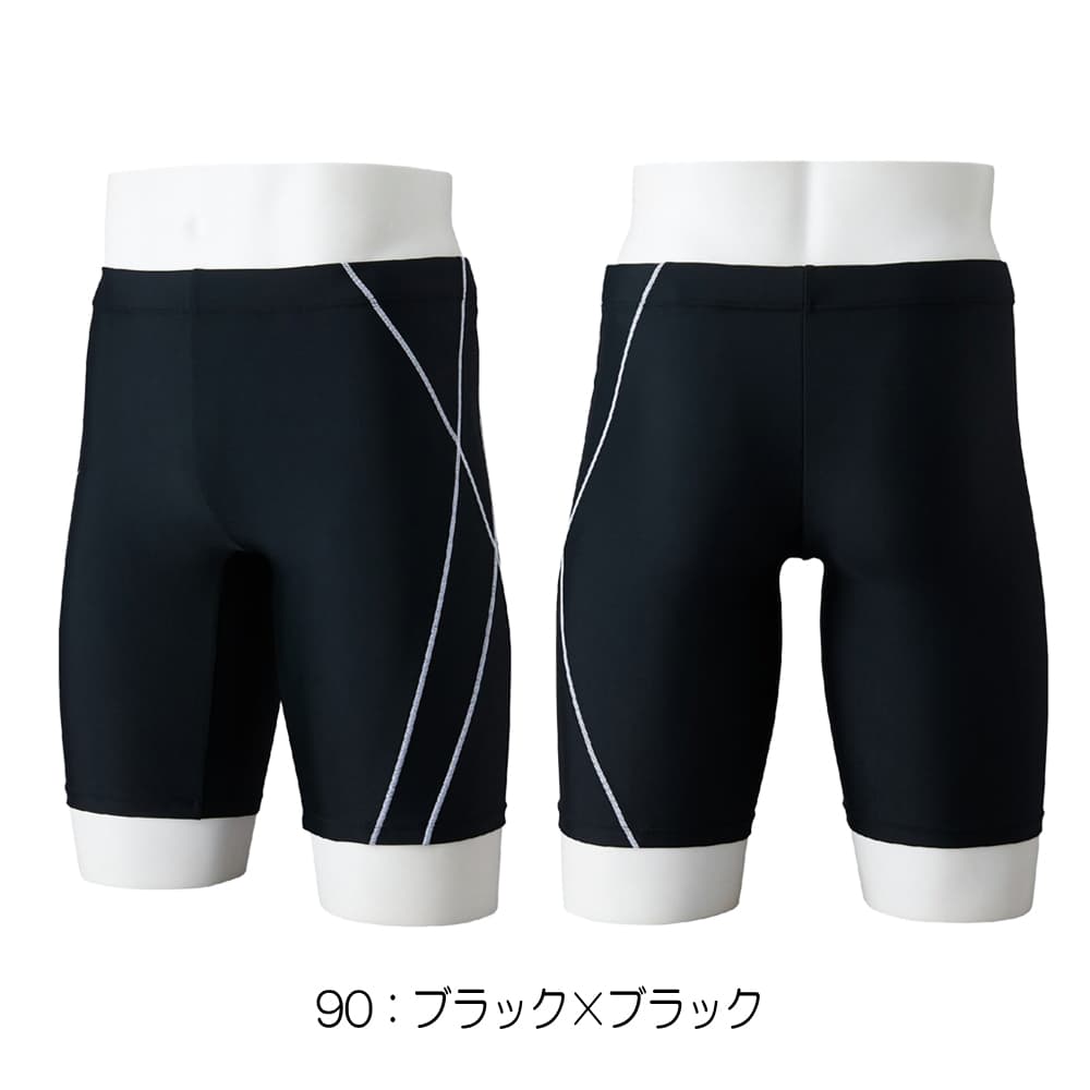ミズノMIZUNOフィットネス水着メンズハーフスパッツ2026年春夏モデルN2JBD106