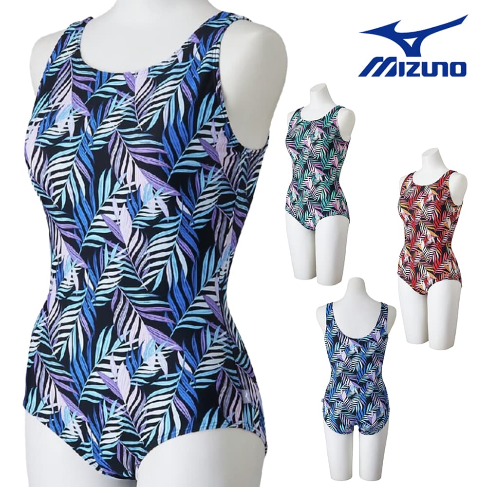 ミズノMIZUNOフィットネス水着レディースワンピース（Uバック）パッド付き2026年春夏モデルN2JAD321