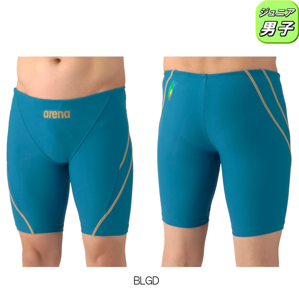 アリーナARENA競泳水着練習用水着ジュニア男子トレーニングスパッツハーフレッグタフスーツタフスキンEAS5SWM00B