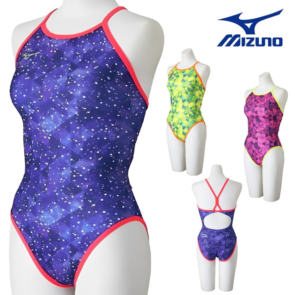 ミズノMIZUNO競泳水着練習用水着レディースエクサースーツミディアムカットEXERSUITSU-Fit競泳練習水着2026年春夏モデルN2MAD268