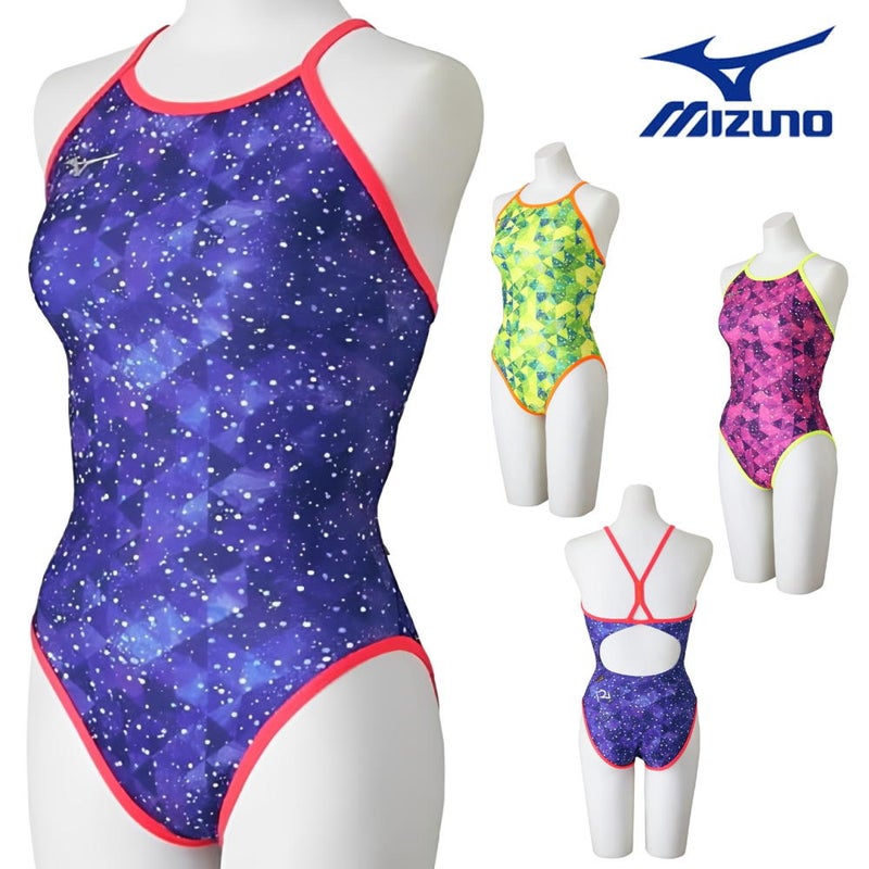 ミズノMIZUNO競泳水着練習用水着レディースエクサースーツミディアムカットEXERSUITSU-Fit競泳練習水着2026年春夏モデルN2MAD268
