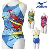 ミズノMIZUNO競泳水着練習用水着レディースエクサースーツミディアムカットEXERSUITSU-Fit競泳練習水着2026年春夏モデルN2MAD282