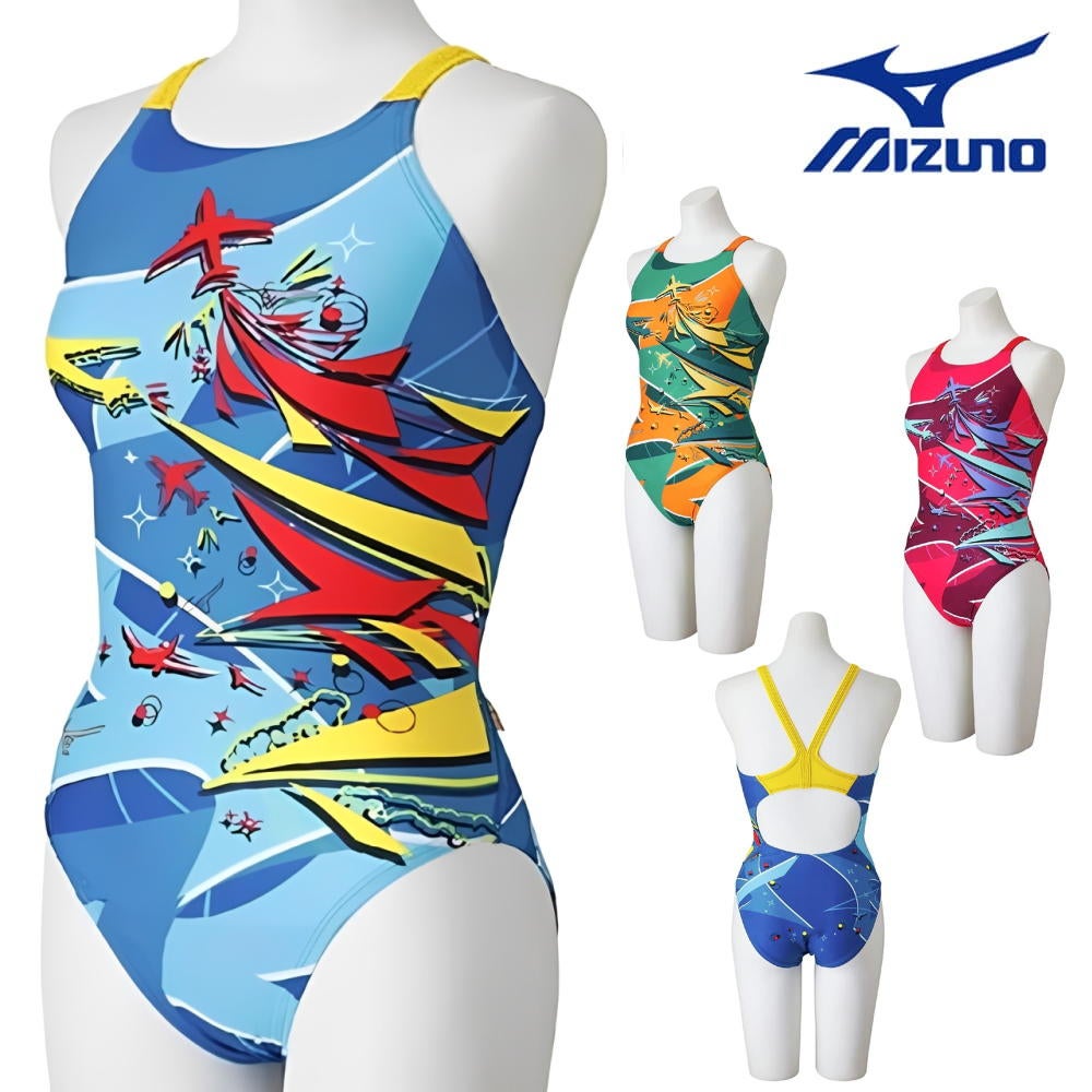 ミズノMIZUNO競泳水着練習用水着レディースエクサースーツミディアムカットEXERSUITSU-Fit競泳練習水着2026年春夏モデルN2MAD282