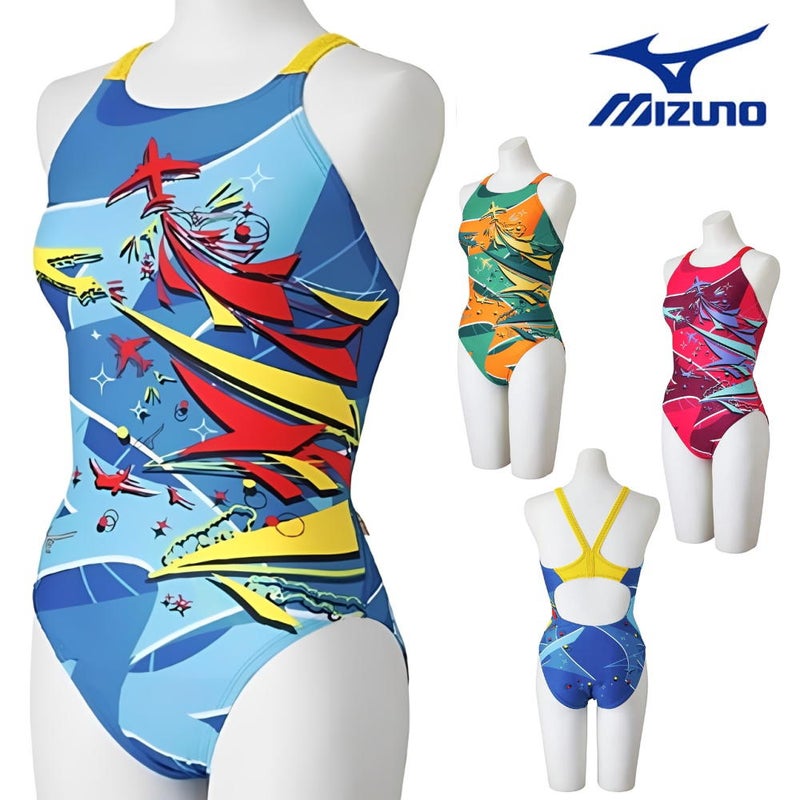 ミズノMIZUNO競泳水着練習用水着レディースエクサースーツミディアムカットEXERSUITSU-Fit競泳練習水着2026年春夏モデルN2MAD282