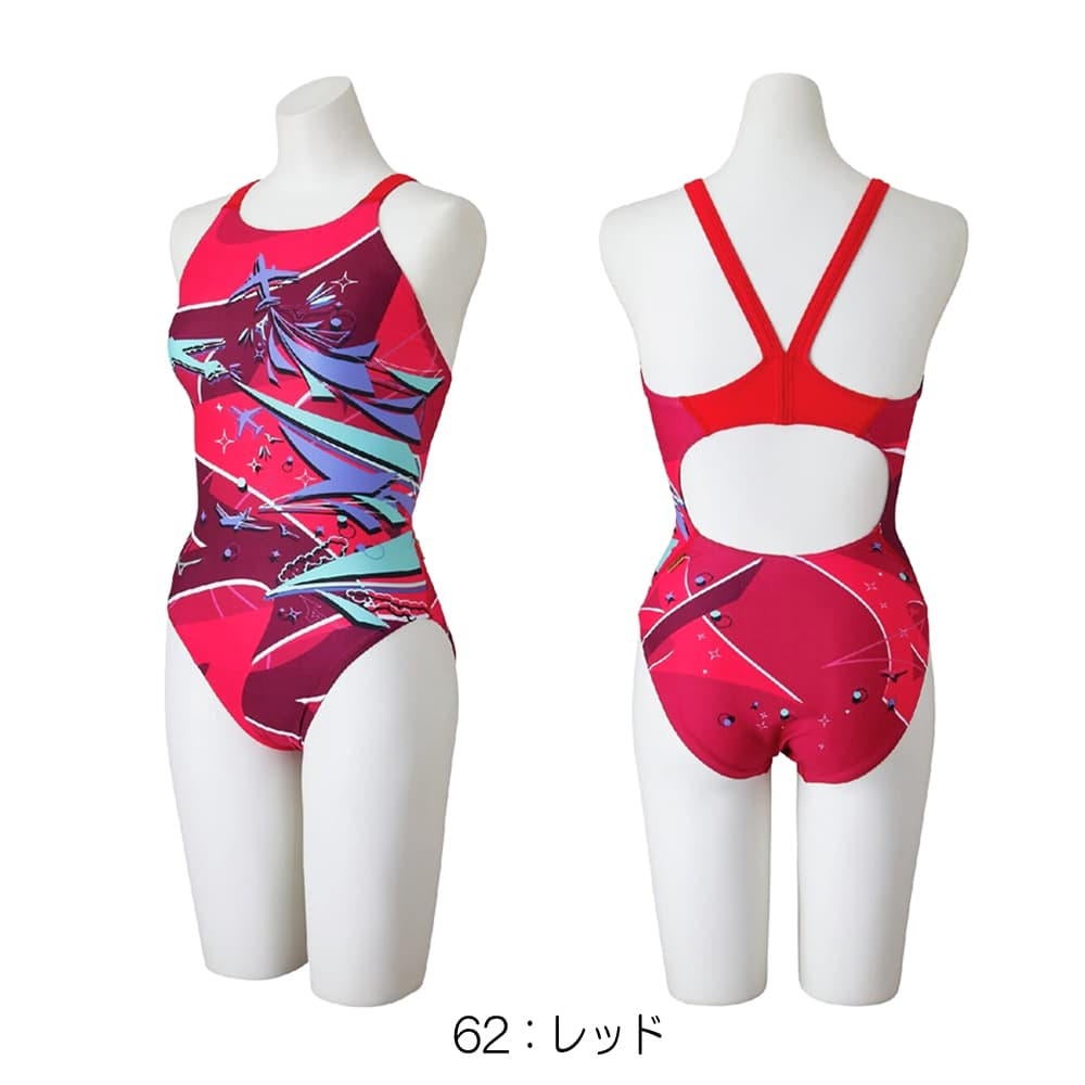 ミズノMIZUNO競泳水着練習用水着レディースエクサースーツミディアムカットEXERSUITSU-Fit競泳練習水着2026年春夏モデルN2MAD282