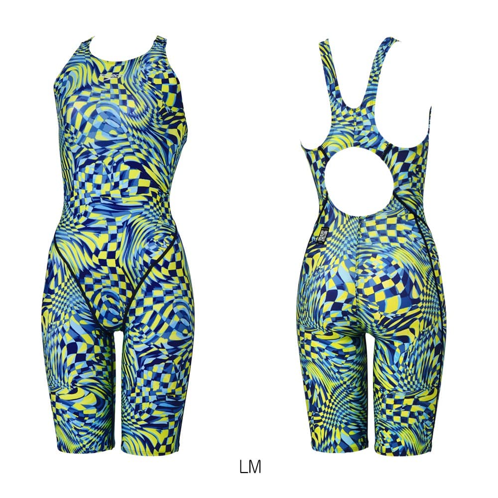 スピードSPEEDO競泳水着レディースWA承認モデルフレックスシグマニューセミオープンバックニースキン3オールインワンFLEXΣν2026年春夏モデルSCW12607Ffinaマークあり